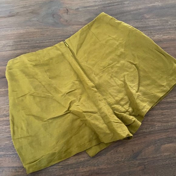 Forever 21 Green 💚 Linen Blend High Rise Skort . - Picture 5 of 6
